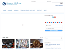Tablet Screenshot of consumerdebtgroup.com